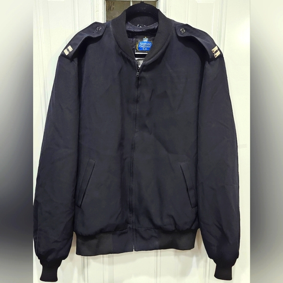 Neptune Garment Co. Thinsulate black military bomber jacket men's size 46 - Picture 1 of 10